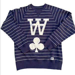 Wood Wood Men's US L Chapman 103 AA Stripes Navy/White Europa Since 2002